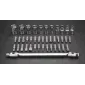 Hylsnyckelsats 219 delar 1/4, 3/8, 1/2 CrV, hylsor, spärrhandtag, blocknycklar, bits m.m. NEO Tools