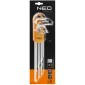 Insexnycklar 5-kantiga l-nycklar, sats 9 st. TS10 - TS50, S2, NEO Tools