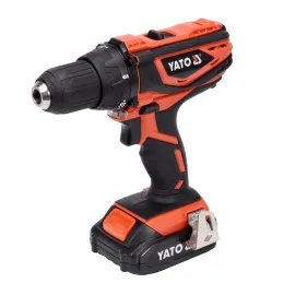 Borrmaskin, skruvdragare, sladdlös, mycket stark 18V 2A 40Nm, 0-1650rpm, 2 växlar