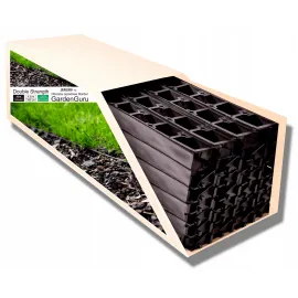 Gräskantsavskiljare Double Strength 48meter x 4.5 cm höjd, inkl. 140 ankare, gräskantband, 100% recycling, GardenGuru