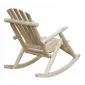 Rocking Chair Garden Fir Wood 66 x 96 x 98 cm, High Backrest, Natural Finish