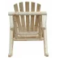 Rocking Chair Garden Fir Wood 66 x 96 x 98 cm, High Backrest, Natural Finish