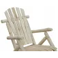 Rocking Chair Garden Fir Wood 66 x 96 x 98 cm, High Backrest, Natural Finish