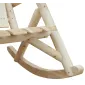 Rocking Chair Garden Fir Wood 66 x 96 x 98 cm, High Backrest, Natural Finish
