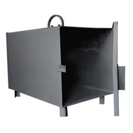 Eldstad, rökkamin, kamin för rökskåp, metall, handgjort, bärbart