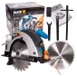 Elsåg, cirkelsåg 2250W, 230v, 4500rpm, 65 mm skärdjup, 185 mm sågskivor, laser