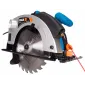 Elsåg, cirkelsåg 2250W, 230v, 4500rpm, 65 mm skärdjup, 185 mm sågskivor, laser