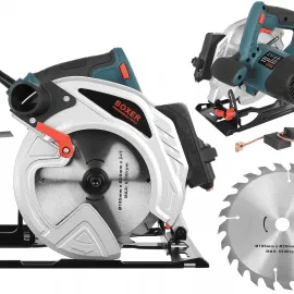 Elsåg, cirkelsåg 2850W, 230v, 5800rpm, 70 mm skärdjup, 185 mm sågskivor, laser