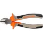Round Mini Pliers 120 mm. Drop Forged and Hardened. Flat Spring, Satin Finish Heads Red Plastic Sleeves with Black Anti Slippery Material. .