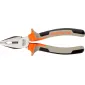 Round Mini Pliers 120 mm. Drop Forged and Hardened. Flat Spring, Satin Finish Heads Red Plastic Sleeves with Black Anti Slippery Material. .
