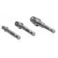 Hylsadapter 3st 1/4 till 3/8 och 1/2, adapter för hylsor, 73 mm lång