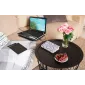 Laptop kylning, underlag med 5 kylfläktar, LED, 3 hastigheter, drivs via USB - ISO Trade