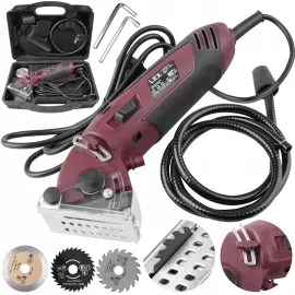 Minsåg, cirkelsåg 400W elsåg, 230v, 3400rpm, 12 mm skärdjup, 54.8 x 11.1 mm sågskivor, LEX