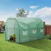 Grow Tent Greenhouse Tent Height 2m, Sizes 6sqm-18sqm, With Windows, Green, Eco Garden
