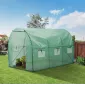 Odlingstält, växthustält höjd 2m, olika storlekar 6kvm-18kvm, med fönster, grön, Eco Garden