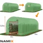 Plastväxthus för året runt utomhusbruk, tunnelväxthus, 2.5m högt , 12-30kvm, stål, Namix Greenhouse