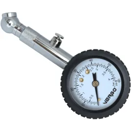 Däckstryckmätare 4bar, 60PSI, analog lufttrycksmätare för bildäck i metall, bra nogrannhet