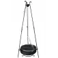 Grill, eldstad, eldkorg med lock, 55 cm