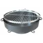 Grill, eldstad, eldkorg med lock, 55 cm