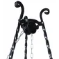 Grill, eldstad, eldkorg med lock, 55 cm