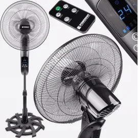 Flor standing fan 40 cm 16, 80W 115-135 cm, remote controller