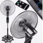 Flor standing fan 40 cm 16, 80W 115-135 cm, remote controller