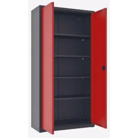 Förvaringsskåp för verkstad och garage, verktygsskåp, pulverlackad metall 199 x 80 x 43, 5 cm 65 kg