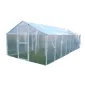 Plastväxthus Premium 4.2kvm (2 x 2x1.8m) för året runt utomhusbruk, transparent folie, dubbla dörrar