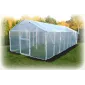 Plastväxthus Premium 4.2kvm (2 x 2x1.8m) för året runt utomhusbruk, transparent folie, dubbla dörrar