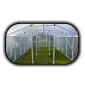 Plastväxthus Premium 4.2kvm (2 x 2x1.8m) för året runt utomhusbruk, transparent folie, dubbla dörrar