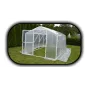 Plastväxthus Premium 4.2kvm (2 x 2x1.8m) för året runt utomhusbruk, transparent folie, dubbla dörrar