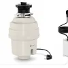 Avfallskvarn 1 L 375 W, 2600 rpm, 22 x 38 cm, pneumatisk strömbrytare, beige, ROYAL CATERING