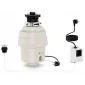 Avfallskvarn 1L 375W, 2600rpm, 22 x 38 cm, pneumatiskt strömbrytare, beige