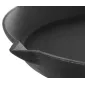 Gjutjärns stekpanna 30 cm, trähandtag, 5 cm hög