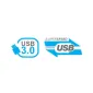 Extern hårddisk 1T USB, liten bärbar backup disk 3.5, Hitachi