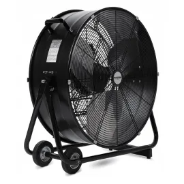 Industrifläkt Golvfläkt med Hjul 60 cm 330 W 115 m³/min Svart, Kraftfull, Daxton