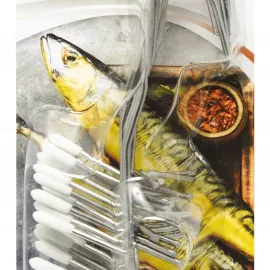 Rökkrokar för fisk, 10st specialutformade krokar i rostfritt stål
