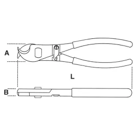 Cable Cutter 230 mm with Ergonomic Handle, BETA Tools