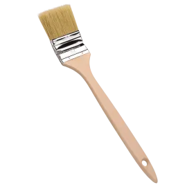Elementpenslar 30st 63 mm x 35 cm böjd lång träskaft, natur borst, vinkelpensel, penslar för elementmålning