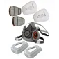 Andningsmask, halvmask, lakeringsmask 3m 6200 med filter