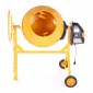 Concrete Mixer 200L 1500W 230V Cast Iron Ring Gear with Transport Wheels, Higher
