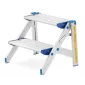 Step Stool Aluminum 2 Steps, Foldable, Drabex