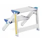Step Stool Aluminum 2 Steps, Foldable, Drabex