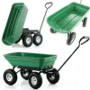 Tipping Garden Cart 350 kg, Stainless Steel Frame, GardenPro