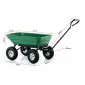 Tippbar Trädgårdskärra 350 kg, Rostfri Stålram, GardenPro