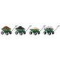 Tippbar Trädgårdskärra 350 kg, Rostfri Stålram, GardenPro