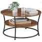 Runt kaffebord, soffbord, vintage rustik