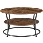 Runt kaffebord, soffbord, vintage rustik