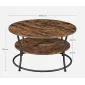 Runt kaffebord, soffbord, vintage rustik