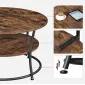 Runt kaffebord, soffbord, vintage rustik